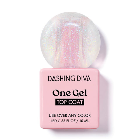 Dashing Diva One Gel Glitter Top Coat 10ml