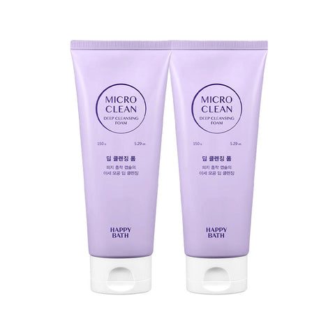 Happy Bath Micro Clean Cleansing Foam 150g (2-Pack)
