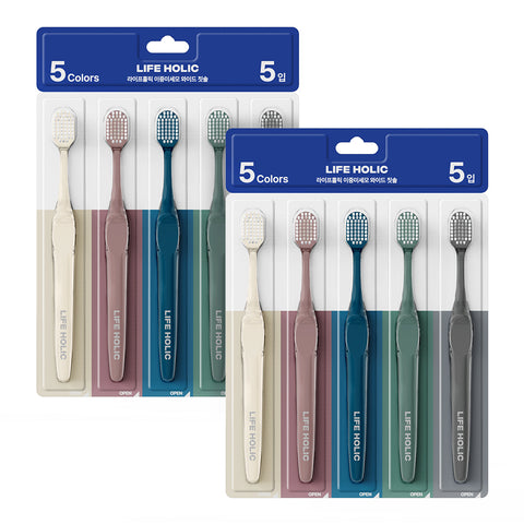 Milk Baobab Lifeholic Wide Toothbrush 5-Pack (2 Units)