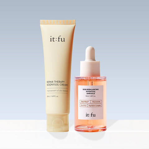 Itfu Sunyul 2-Piece Set (Job's Tears Cream + Job's Tears Ampoule)