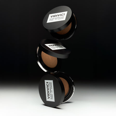 VIDIVICI Black Perfection Cover Fit Cushion Set (Main + 2 Refills)