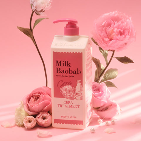 Milk Baobab Cera Body Wash 1200ml + Body Lotion 600ml (Peony Musk)