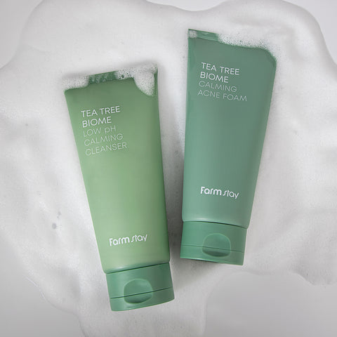 Farmstay Tea Tree Biome Calming Acne Foam 180ml