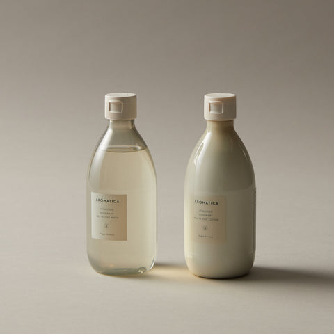 Aromatica Vitalizing Rosemary All-in-One Wash & Lotion 2-Piece Set (300ml + 300ml)