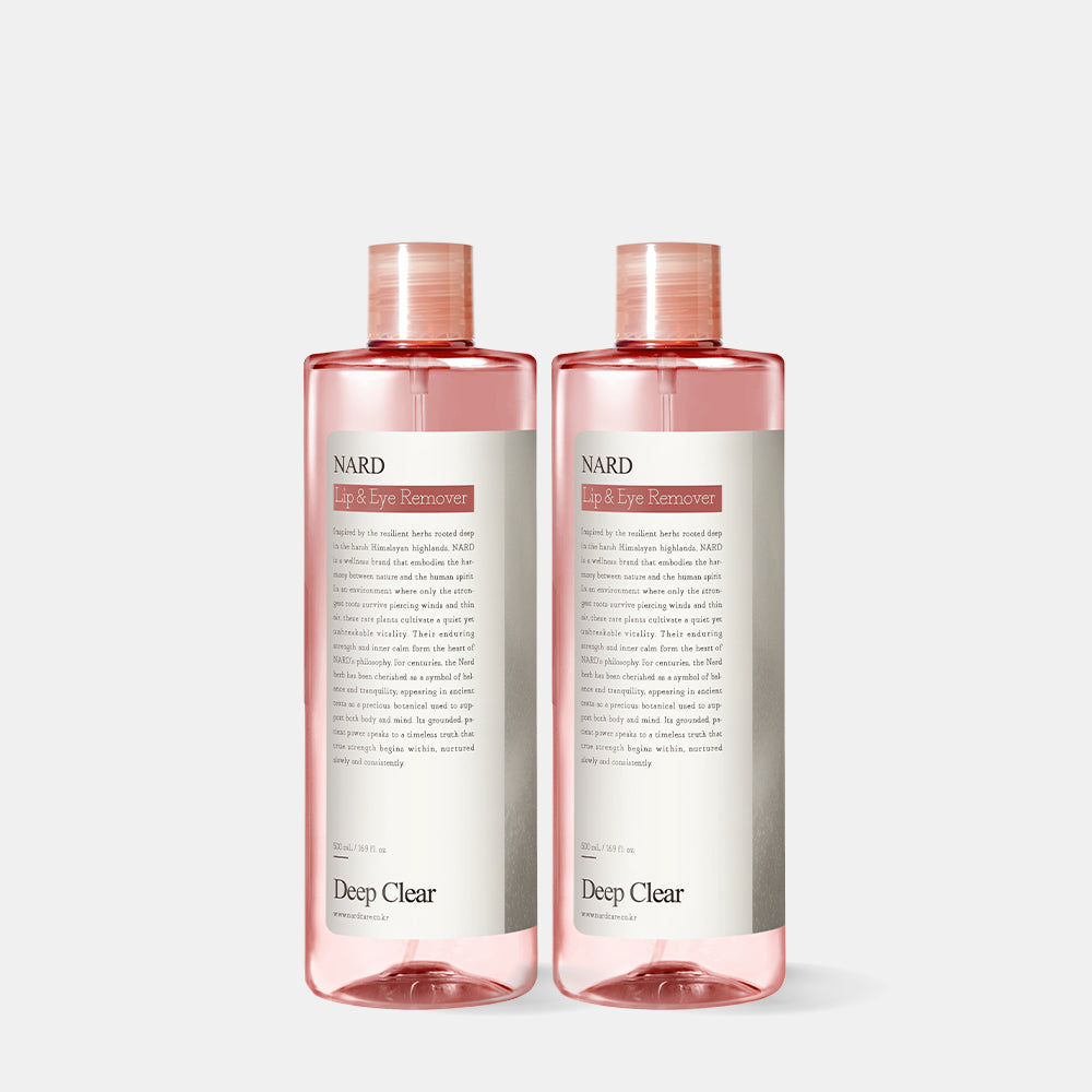 Nard Deep Clear Lip & Eye Remover 500ml (2 Pack)