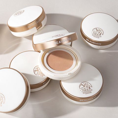 Beaudiani Hydrating Glow Cover Cushion Foundation Set SPF50+ (Main + Refill)