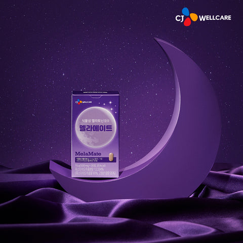 CJ Wellcare Melamate Plant-Based Melatonin 2 mg, 30 Tablets (2 Pack)