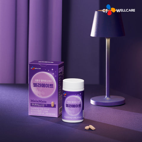 CJ Wellcare Melamate Plant-Based Melatonin 2 mg, 30 Tablets (2 Pack)