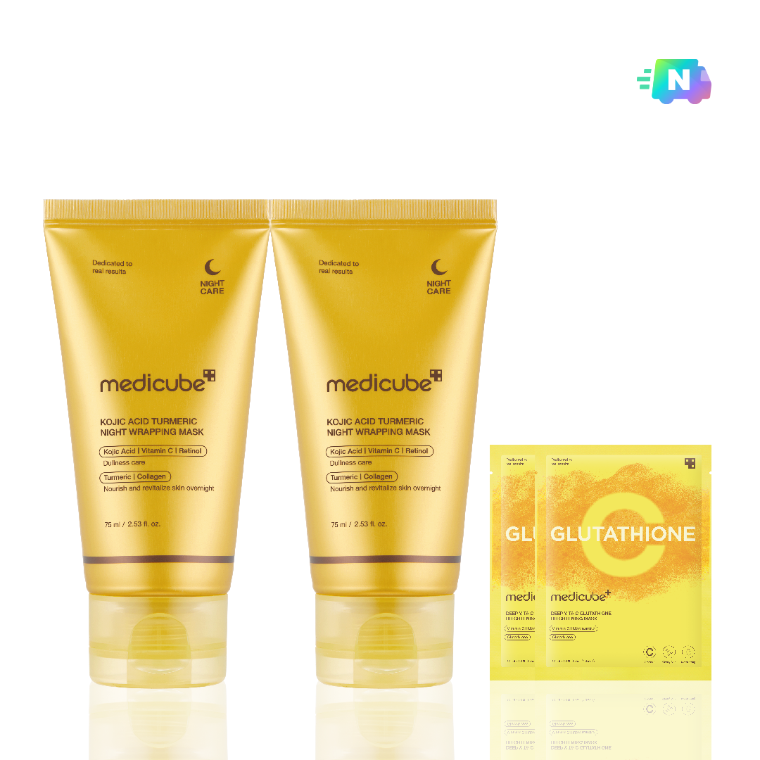Medicube Kojic Acid Turmeric Vita Toning Wrapping Mask 75ml (2 pack)