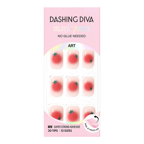 Dashing Diva Magic Press Mini Tomato (Regular Round) Nail Tips