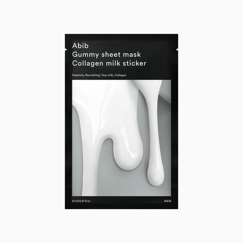 Soonsu Beauty Gummy Sheet Mask Collagen Milk Sticker front view