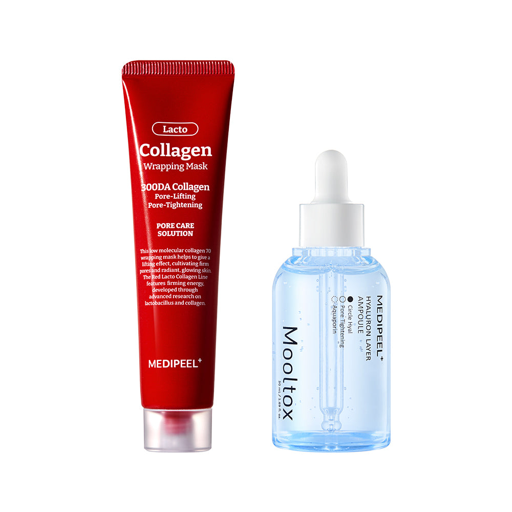 Medipeel Red Lacto Collagen Wrapping Mask 70ml + WaterTox Ampoule 50ml (Lounge Collagen Tightening Set)