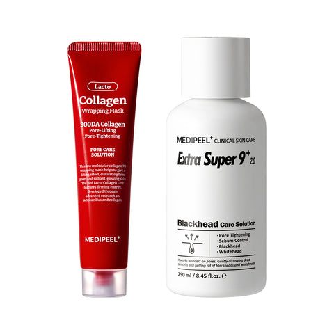Medipeel Red Lacto Collagen Wrapping Mask 70ml + Extra Super9 Plus 2.0 250ml - Set