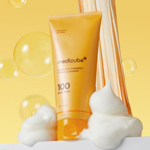 Medicube Kojic Acid Turmeric Vita Toning Whip Foam Cleanser 120ml (2 pack)