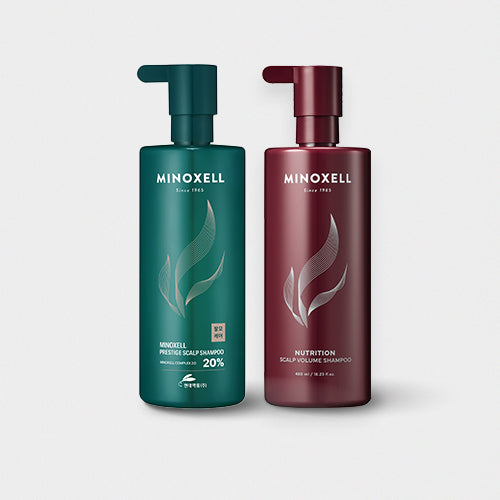 Minoxell Nutrition Scalp Volume Shampoo 480ml + Prestige Scalp 480ml