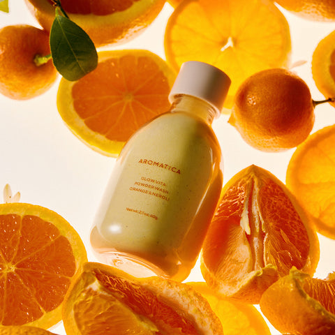 Aromatica Glow Vita Powder Wash Cleanser Orange & Neroli 60g