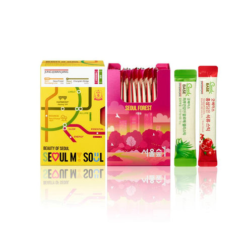 JungKwanJang Beauty Of Seoul Red Ginseng Pomegranate Stick 10 sticks + Aloe Gel Stick 10 sticks (Set)