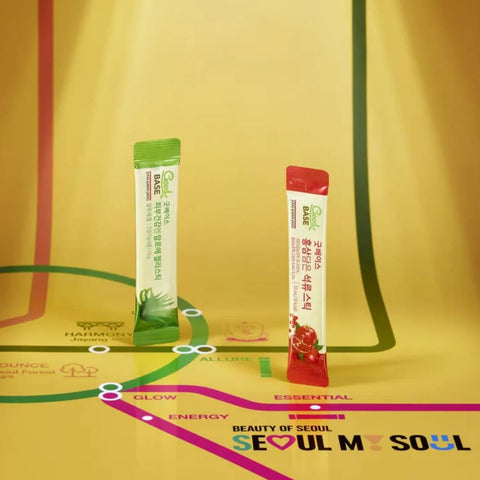 JungKwanJang Beauty Of Seoul Red Ginseng Pomegranate Stick 10 sticks + Aloe Gel Stick 10 sticks (Set)