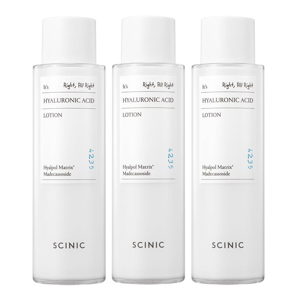 Scinic Low Molecular Hyaluronic Acid Lotion 150ml (3 Pack)