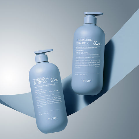 Byour Beer Yeast 810,000 PPM Cooling Hair Loss Shampoo 1017ml (2 Pack)
