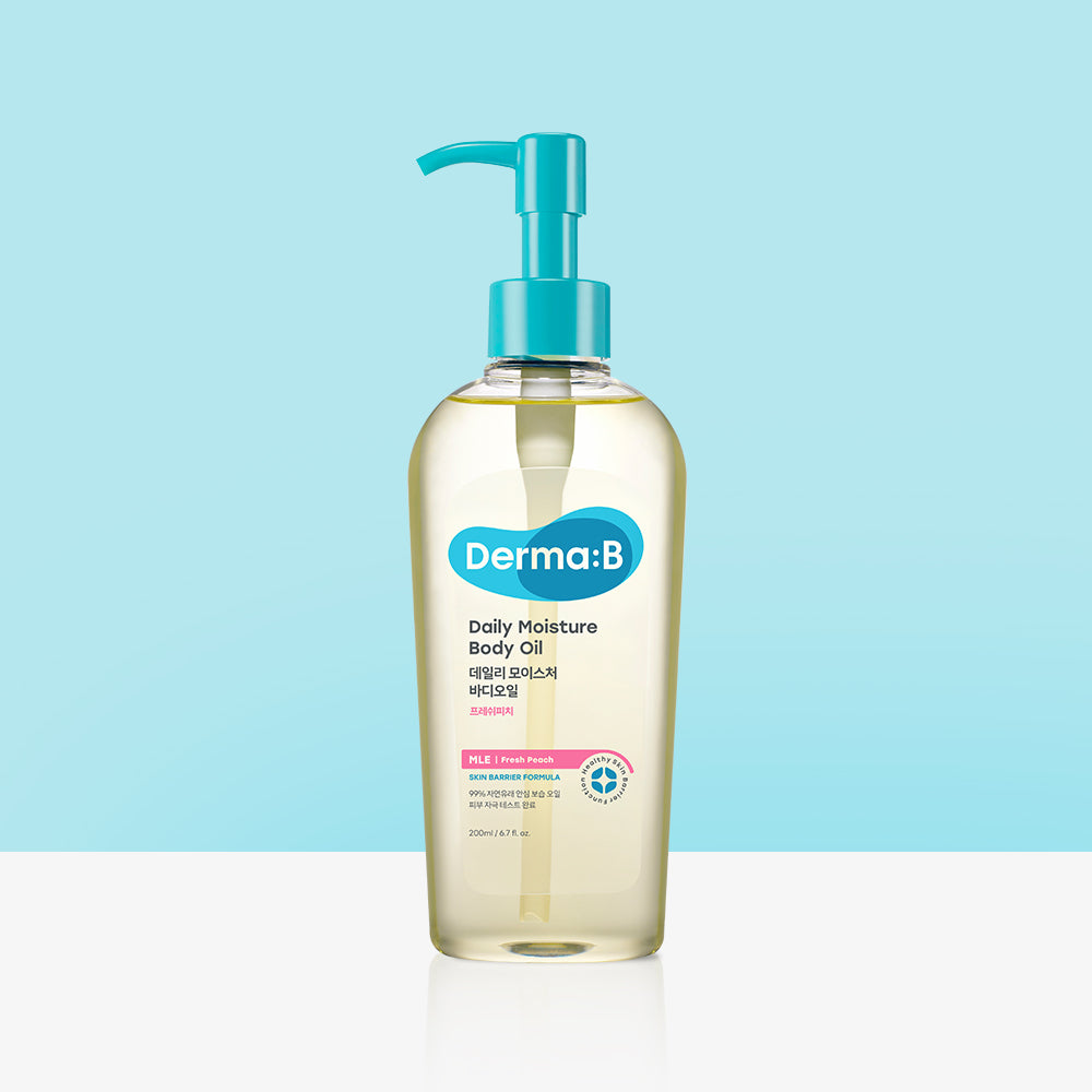 Derma:B Daily Moisture Body Oil 200ml (Fresh Peach)