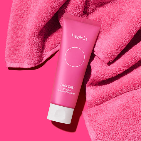 Beplain Pink Salt AHA BHA Cleansing Foam 120ml (2 pack)