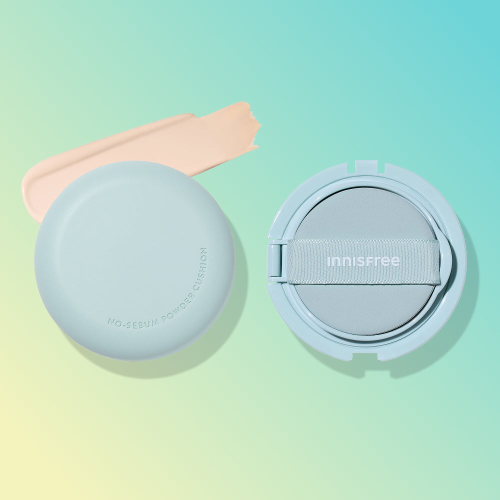 Innisfree No-Sebum Powder Cushion [13C] 14g + Refill 14g