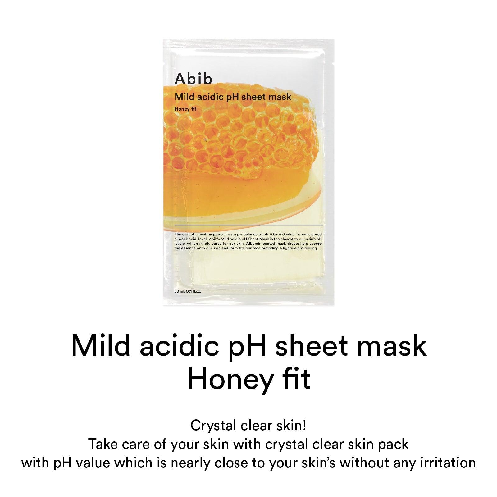 Soonsu Beauty Mild Accidic pH Sheet Mask Honey Fit side view
