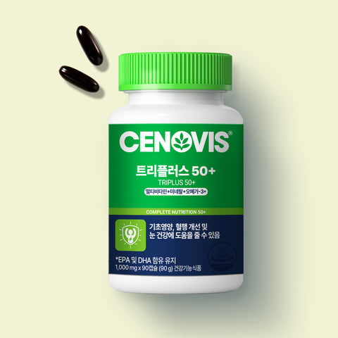 Cenovis TriPlus 50+ Multivitamin & Mineral with Omega-3 90 Capsules (3 Pack)