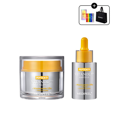 Medipeel Gimi Care Gift Set - Peptide9 Vitanol Cream Pro 50g + Ampoule 30ml + In My Pocket