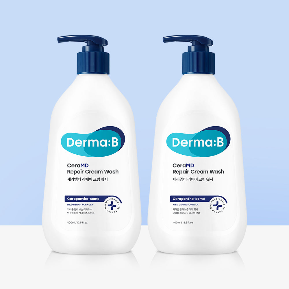 Derma:B Cera MD Repair Cream Wash 400ml (2 Pack)