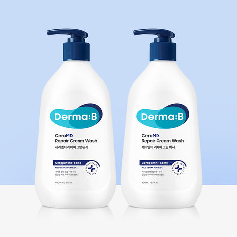 Derma:B Cera MD Repair Cream Wash 400ml (2 Pack)