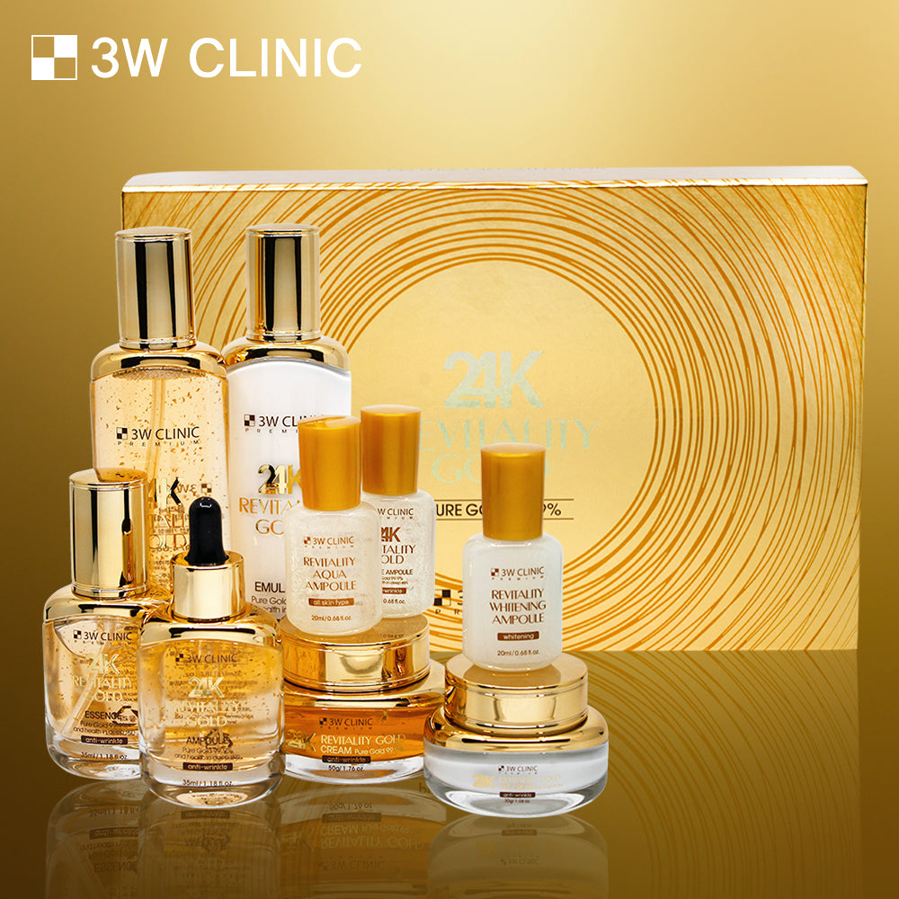 3W Clinic Premium Revitality 24K Gold 9-Piece Set