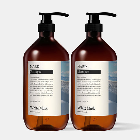 Nard Refresh Perfumed Shampoo 1000ml White Musk (2 Pack)
