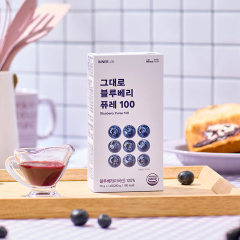Celltrion InnerLab Blueberry Puree 100 3-Box Set (280g 14 Sticks per Box)