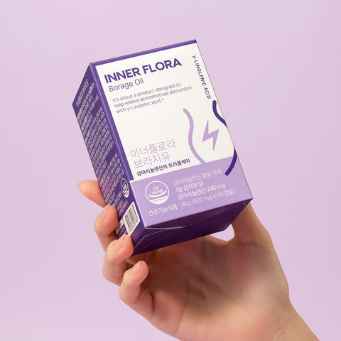 New Origin Innerflora Borage Oil 600 mg x 60 Capsules 3-Box (3 Months)