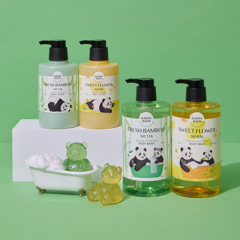 Happy Bath x Bao Family Shower Jelly Hand & Body Wash 75g (2 pack)