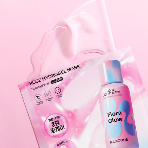 Mamonde Flora Glow Rose Hydrogel Mask (3 pack)