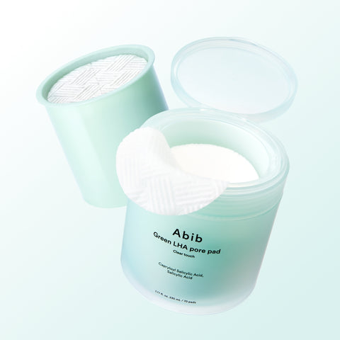 Abib Green LHA Pore Pad Clear Touch (Main + Refill, 140 Pads)