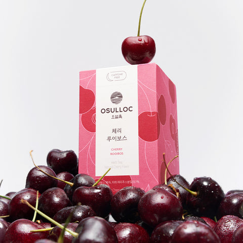 OSULLOC Cherry Rooibos Tea Bags (20 Bags, 26 g)