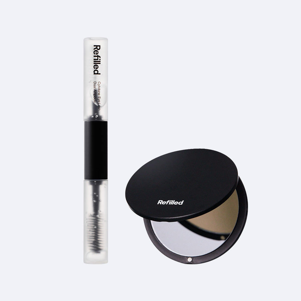 Refilled Cytokine Eyelash Dual Ampoule 10ml + Hand Mirror