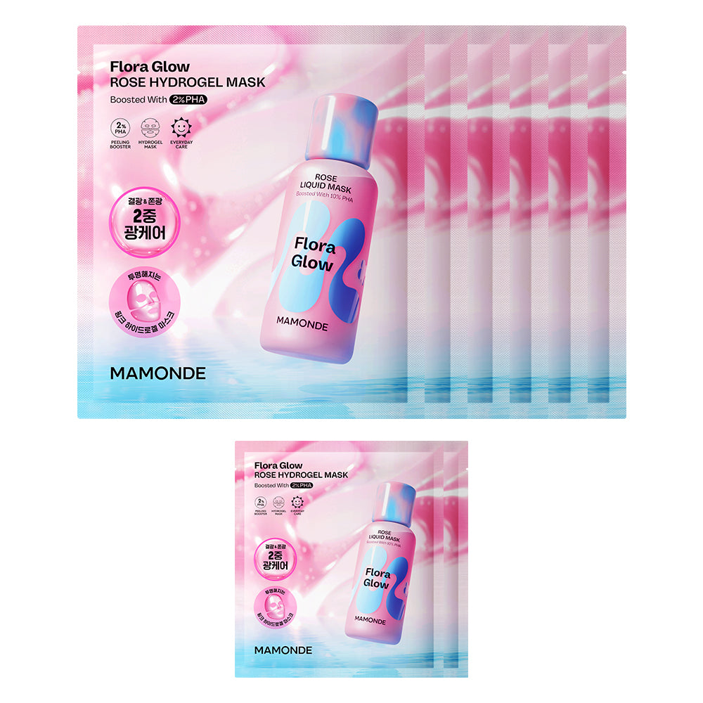 Mamonde Flora Glow Rose Hydrogel Mask (6 Sheets)