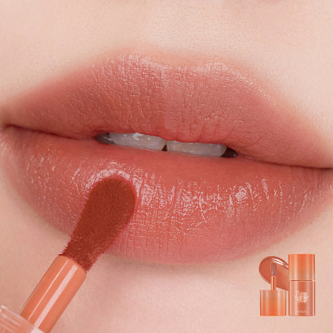 rom&nd Bear Mul Tint 4.5g + Mini Glasting Water Gloss 2.2g - 2-Piece Lip Tint & Gloss Set