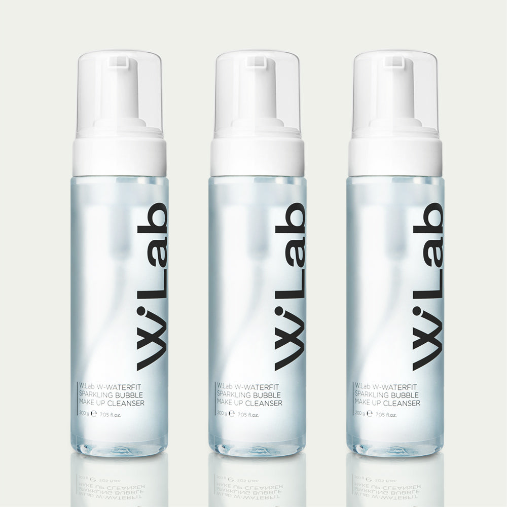 W.Lab Waterfit Sparkling Bubble Makeup Cleanser 200ml (3 Pack)