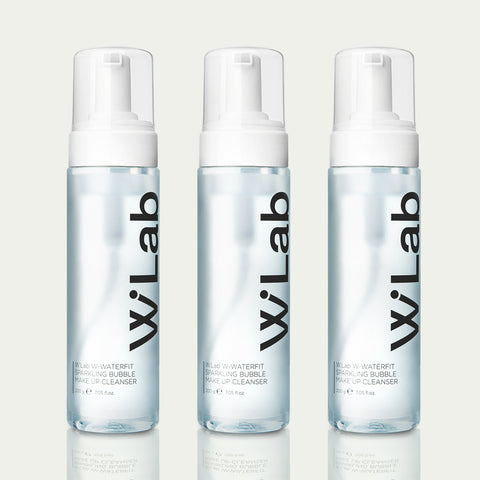 W.Lab Waterfit Sparkling Bubble Makeup Cleanser 200ml (3 Pack)