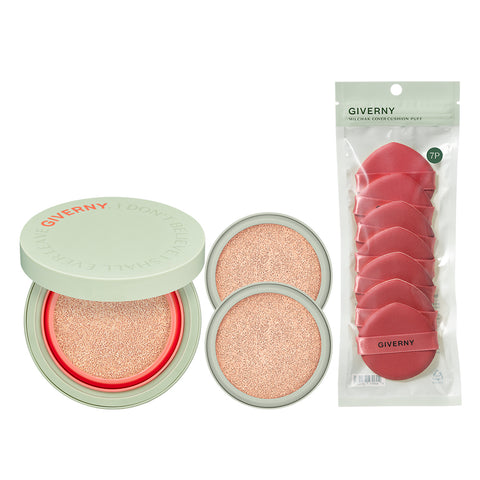 Giverny Close-Fit Cover Cushion 12g - 1 Full + 2 Refills + 7 Puffs Set