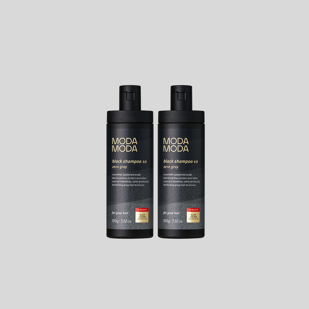MODAMODA Zero Gray Black Shampoo 10 (100g x2 Travel Size)