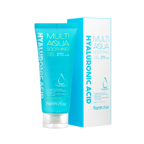 Farmstay Hyaluronic Multi Aqua Soothing Gel 200ml (2 pack)