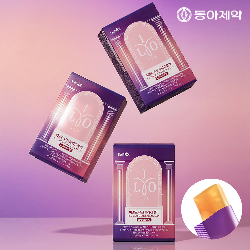 Dong-A Pharm Ailo Mucin Collagen (Low-Molecular Fish Collagen) 1000mg 10 Sachets x 3