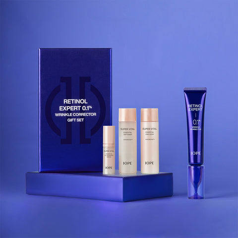 IOPE Retinol Super Bounce Serum 50ml + Retinol 0.1% Serum 30ml (2-Piece Set)